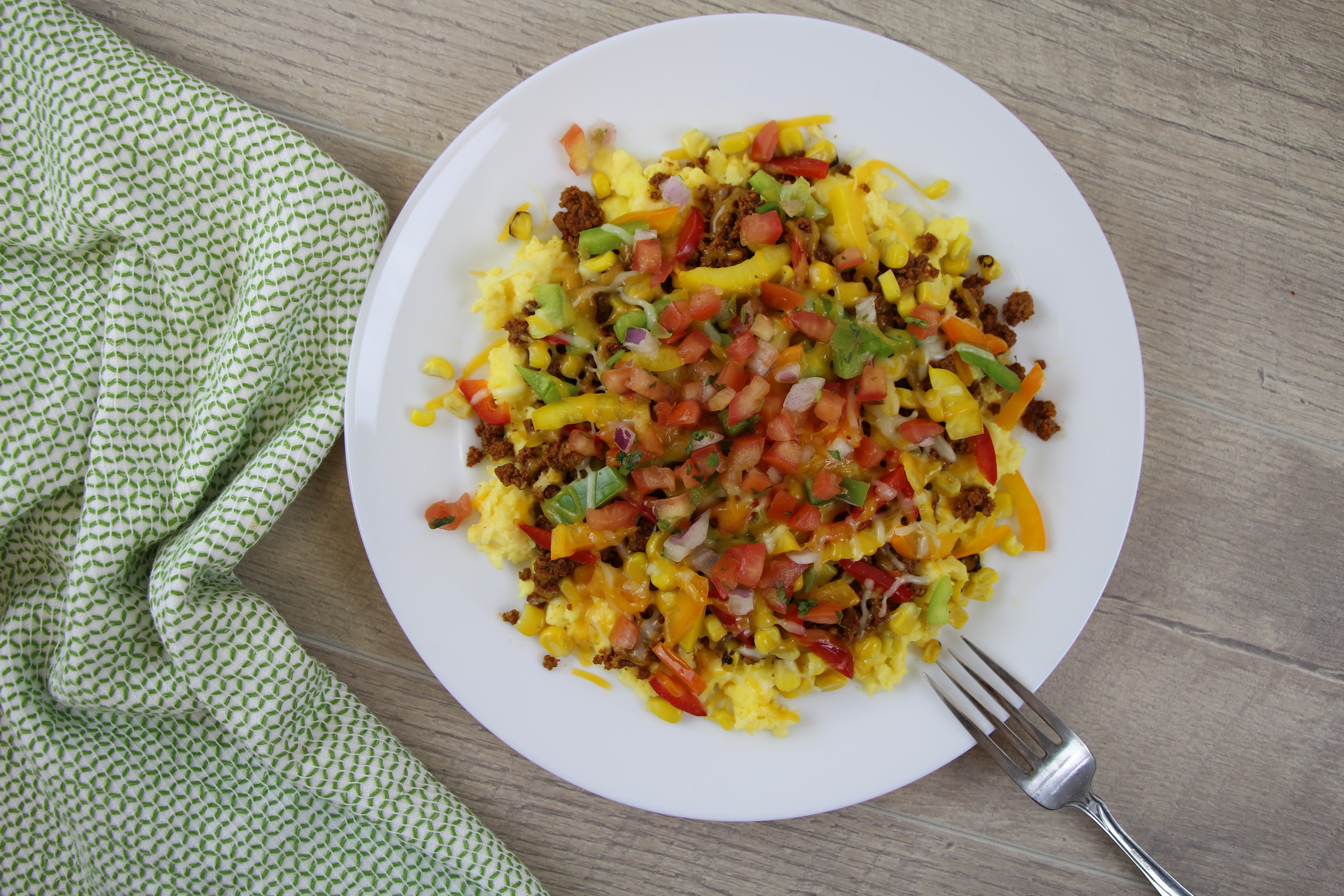Order Southwestern Style Scramble food online from Eat Fit Go Healthy Foods store, Omaha on bringmethat.com
