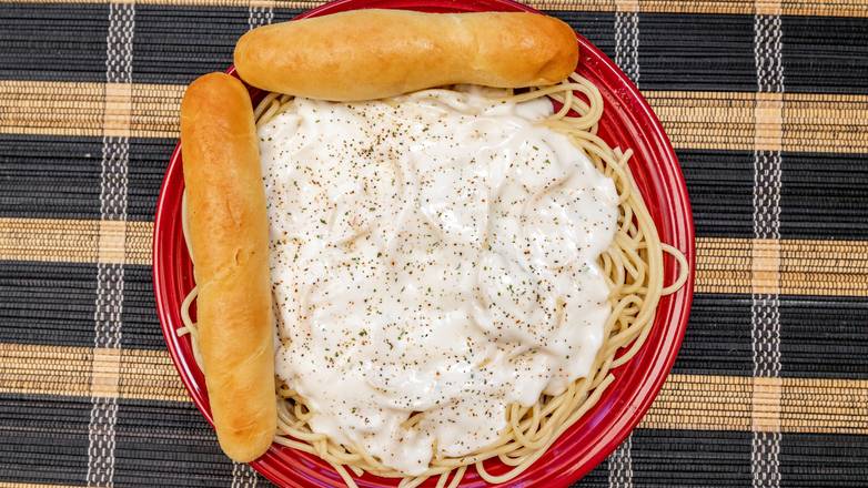 Order Pasta Alfredo food online from Neighborhood Pizza Cafe store, Springfield on bringmethat.com