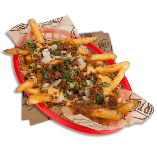 Order Dirty Chili Fries food online from Dirt Dog store, Downey on bringmethat.com