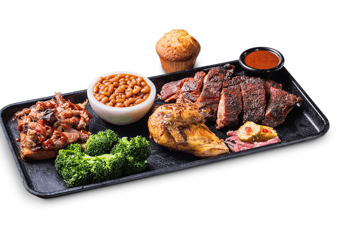 Order 3 MEAT COMBO food online from Famous Dave store, Brownsville on bringmethat.com