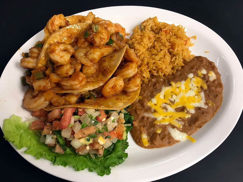 Order 3 Diablo Shrimp Tacos food online from Campuzanos Fine Mexican Food store, Midlothian on bringmethat.com