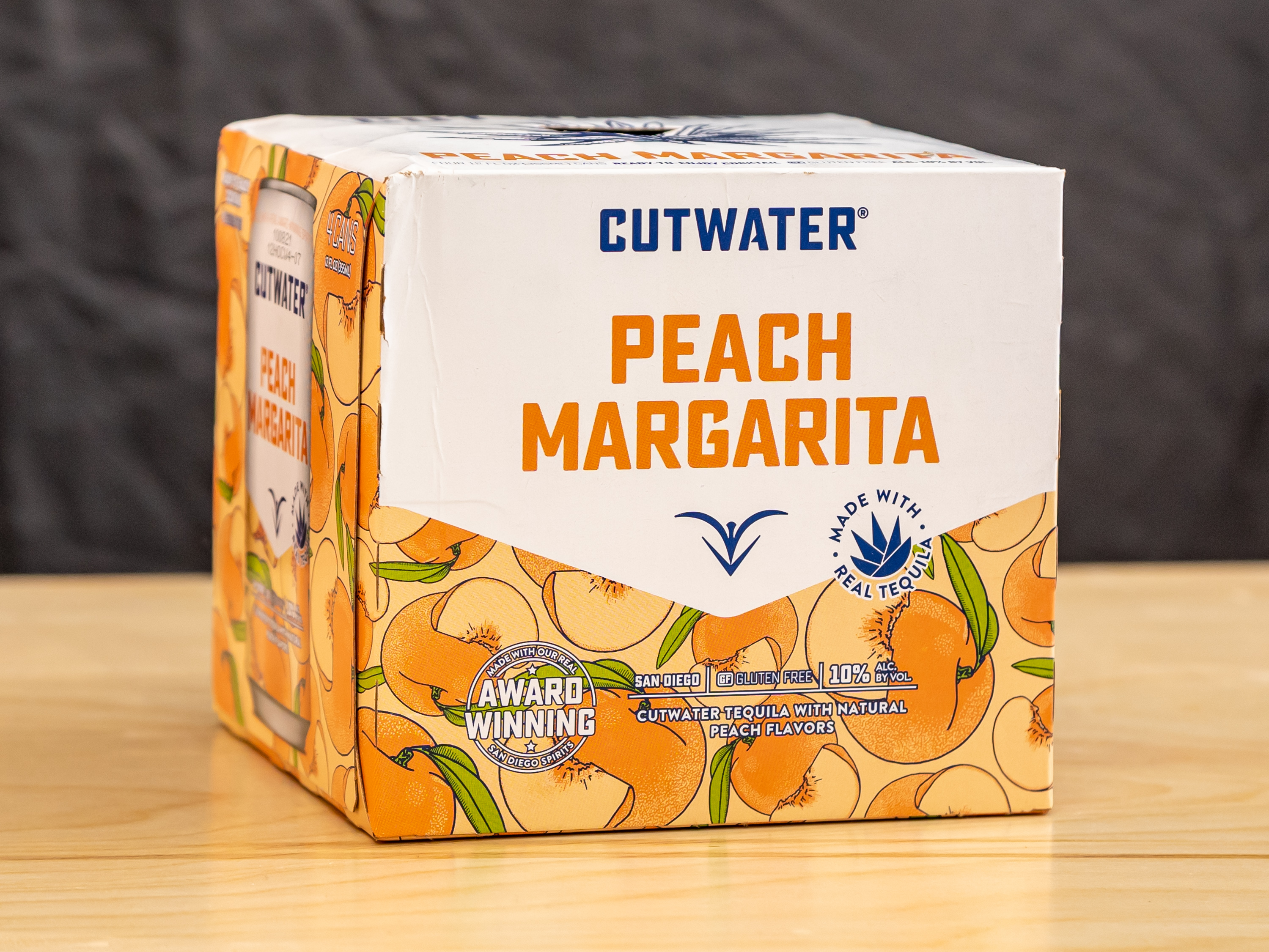 Order Cutwater Peach Margarita 4 pack food online from Glenrose Liquor store, Glendale on bringmethat.com