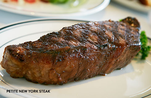 Order Prime 16 oz. New York Strip food online from The Grill on the Alley store, San Jose on bringmethat.com