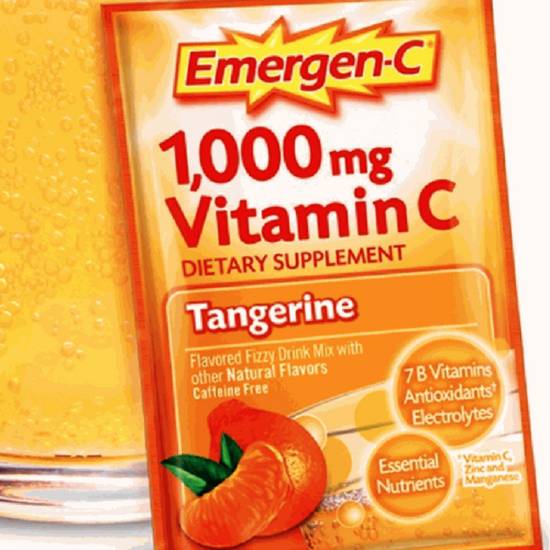Order Emergen-C Tangerine food online from IV Deli Mart store, Goleta on bringmethat.com