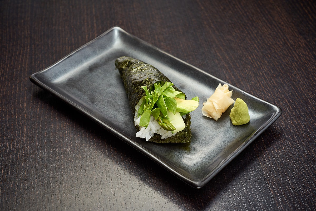 Order VEGETARIAN HAND ROLL food online from RA Sushi store, Lombard on bringmethat.com