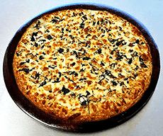 Order Small Chicken Spinach Alfredo Specialty Pizza food online from Uncle John Pizza store, Grand Prairie on bringmethat.com