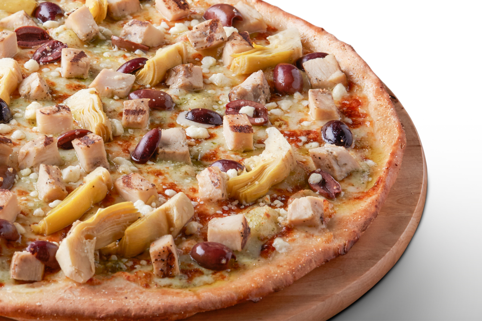 Order Gluten Free Creamy Pesto Chicken Pizza food online from Pizza Guys store, Brentwood on bringmethat.com