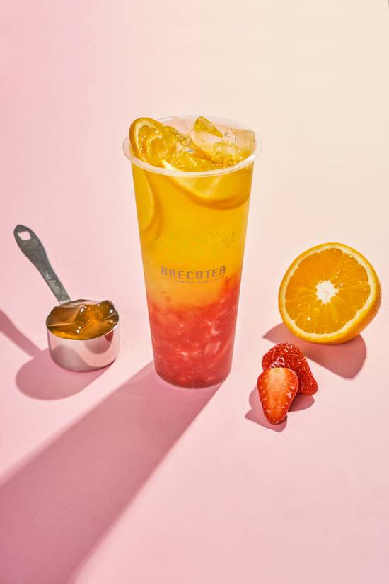 Order 26. Strawberry & Orange Tea (L) food online from Brecotea store, Cary on bringmethat.com