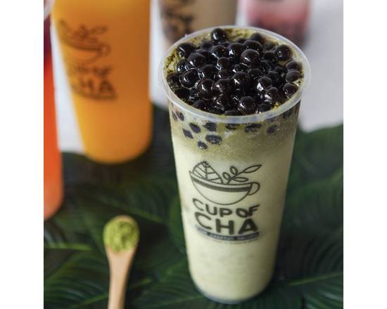 Order Make It your Own Organic Matcha Milk Tea food online from Cup Of Cha Tea House store, Monrovia on bringmethat.com