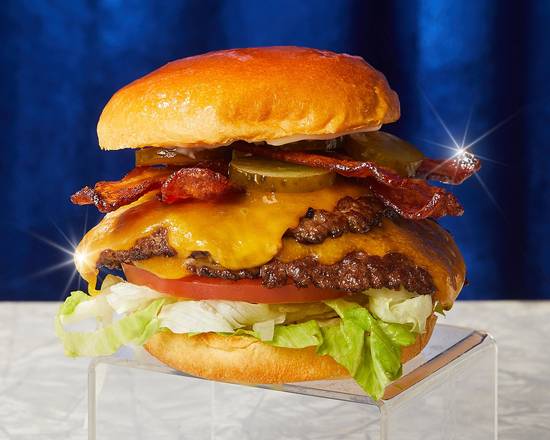 Order Double Bacon Smash Cheeseburger food online from 1-800-Burgers! store, Alexandria on bringmethat.com
