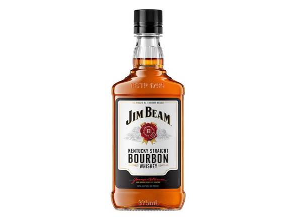 Order Jim Beam Bourbon Whiskey - 375ml Bottle food online from Josh Wines & Liquors Inc store, New York on bringmethat.com