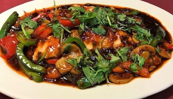 Order Salmon Chili food online from Sweet Basil Thai Cuisine store, Hurst on bringmethat.com