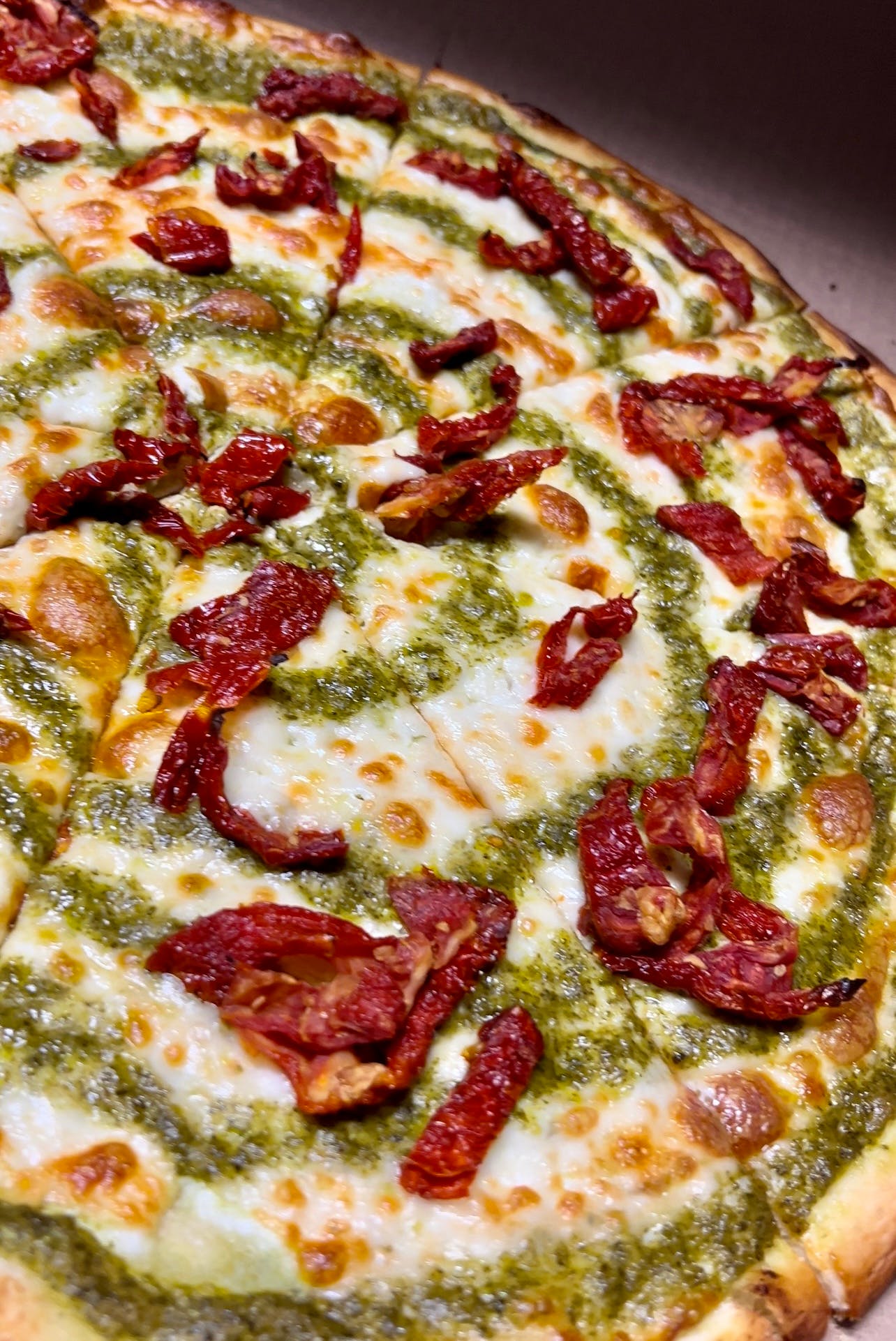 Order Pesto Pizza - Small 12" (8 Slices) food online from Pepe's NY Pizza - 11946 Ventura Blvd store, Studio City on bringmethat.com