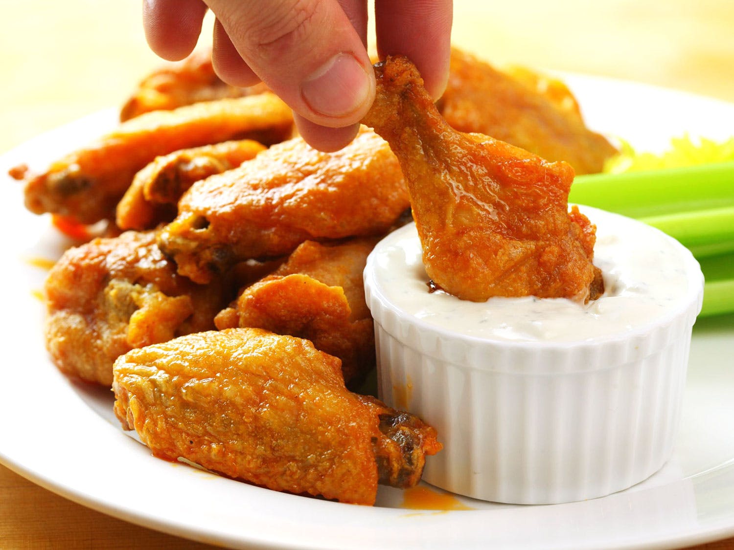 Order Buffalo Wings - 8 Pieces food online from Little Italy Pizza store, Brooklyn on bringmethat.com