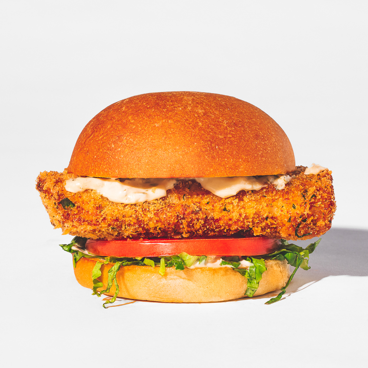 Order Crispy Fish Sandwich food online from Wahlburgers store, Detroit on bringmethat.com