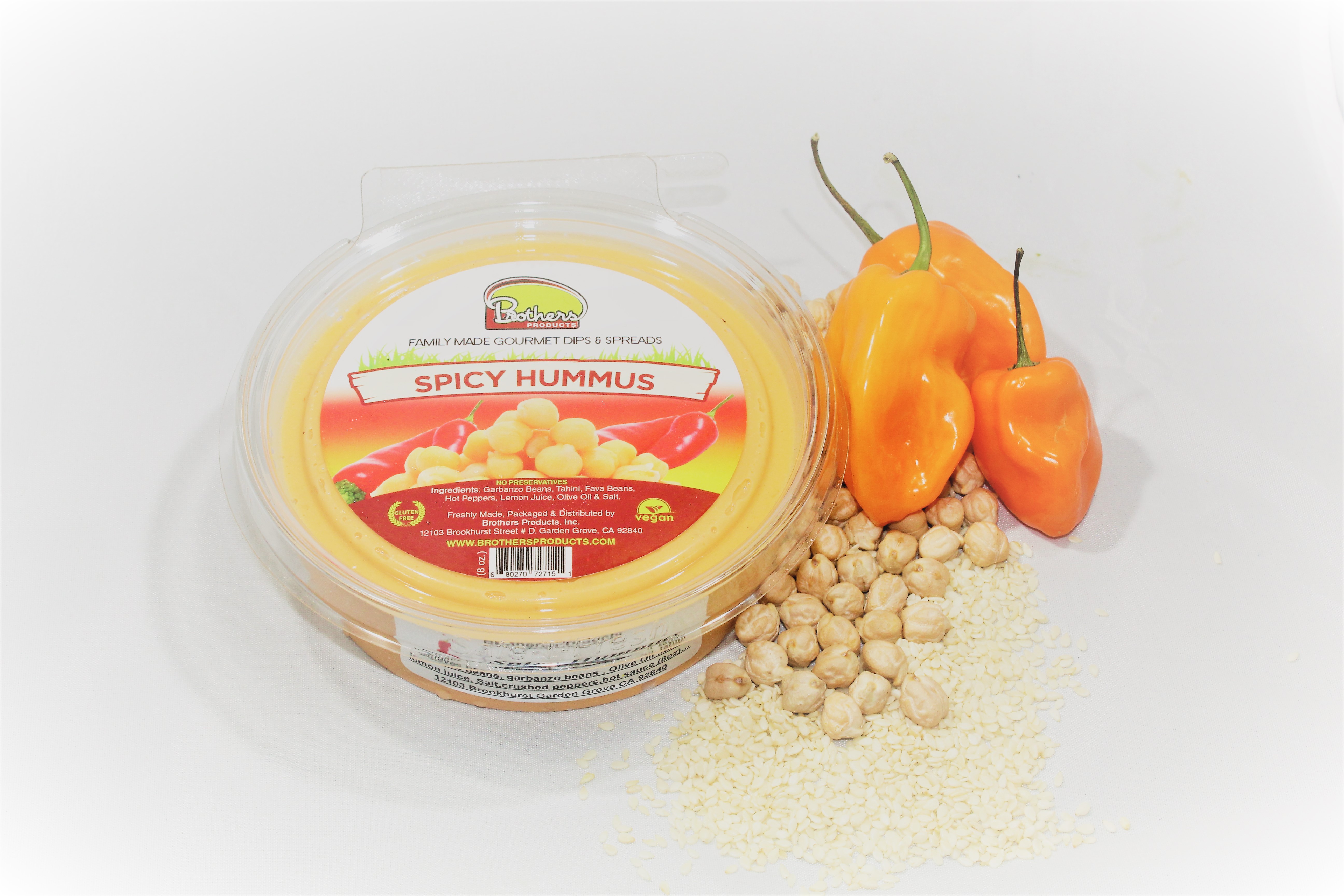 Order Spicy Hummus food online from Brothers Juicery store, Garden Grove on bringmethat.com
