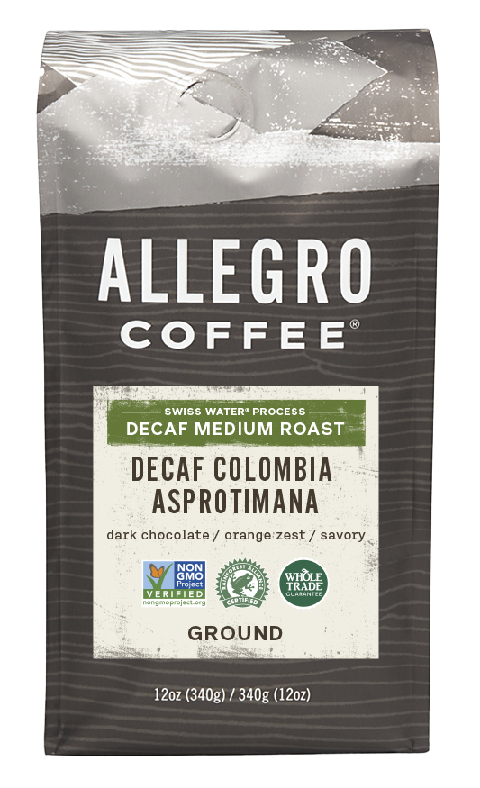 Order Decaf Colombia Asprotimana (12 oz.) food online from Allegro Coffee Company store, Greensboro on bringmethat.com