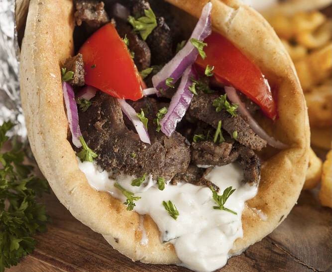 Order Gyro Sandwich food online from Toms Restaurant store, New York on bringmethat.com