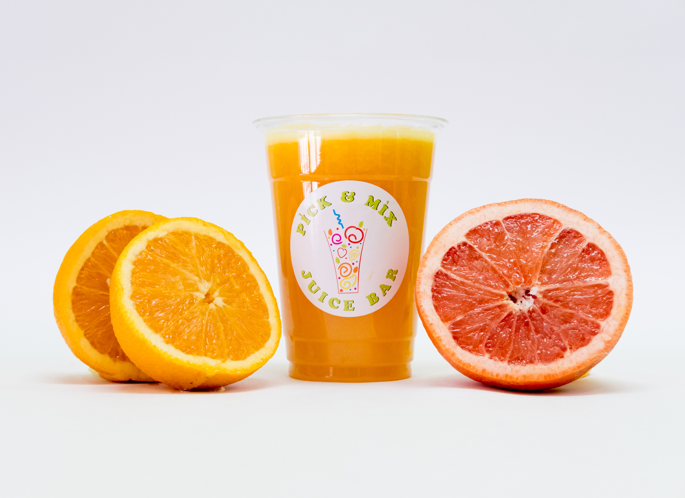 Order T3. Orange Grapefruit food online from Pick & Mix Juice Bar store, Burbank on bringmethat.com