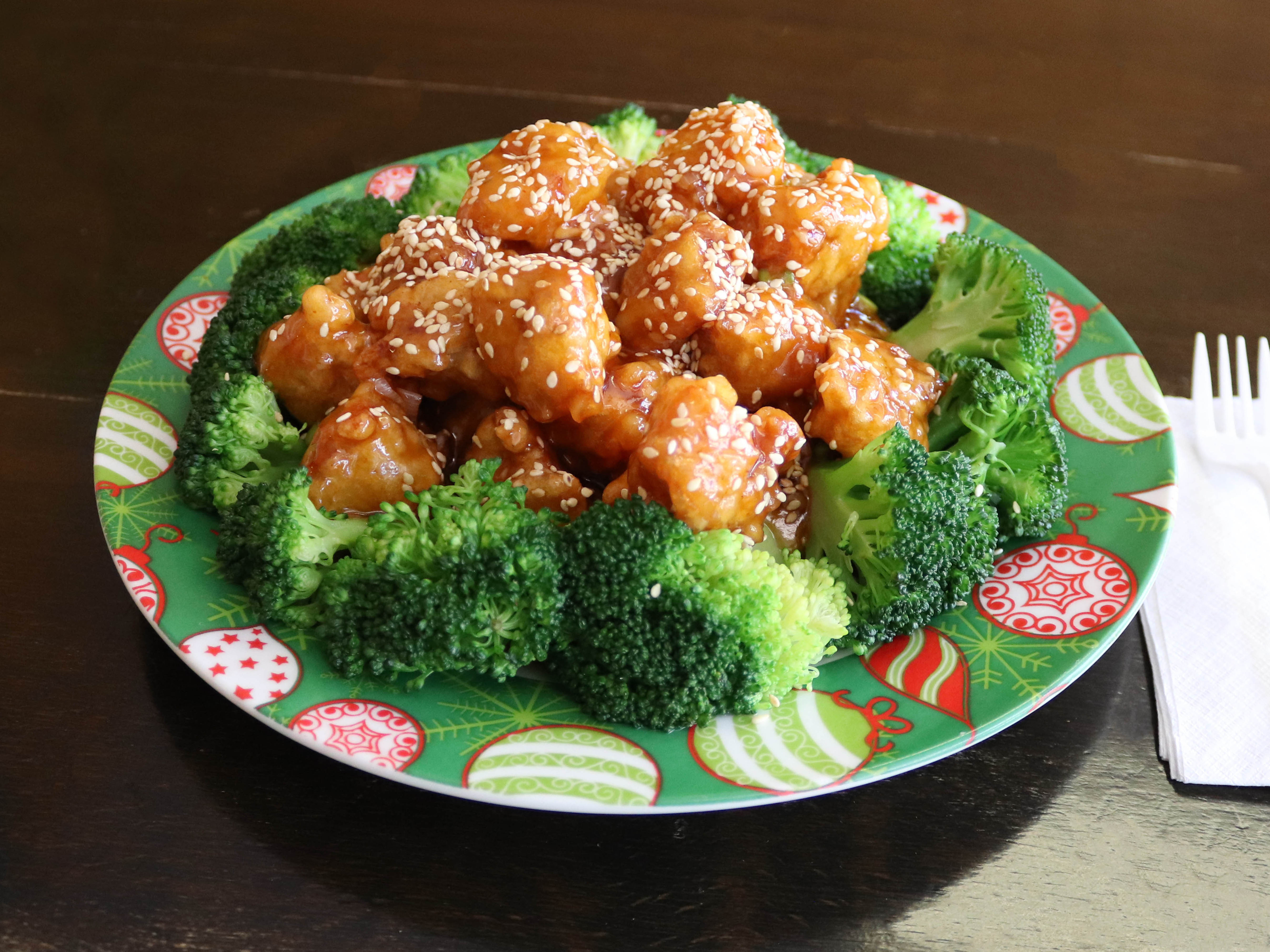 Order H4. Sesame Chicken food online from China Joy Restaurant store, Jacksonville on bringmethat.com