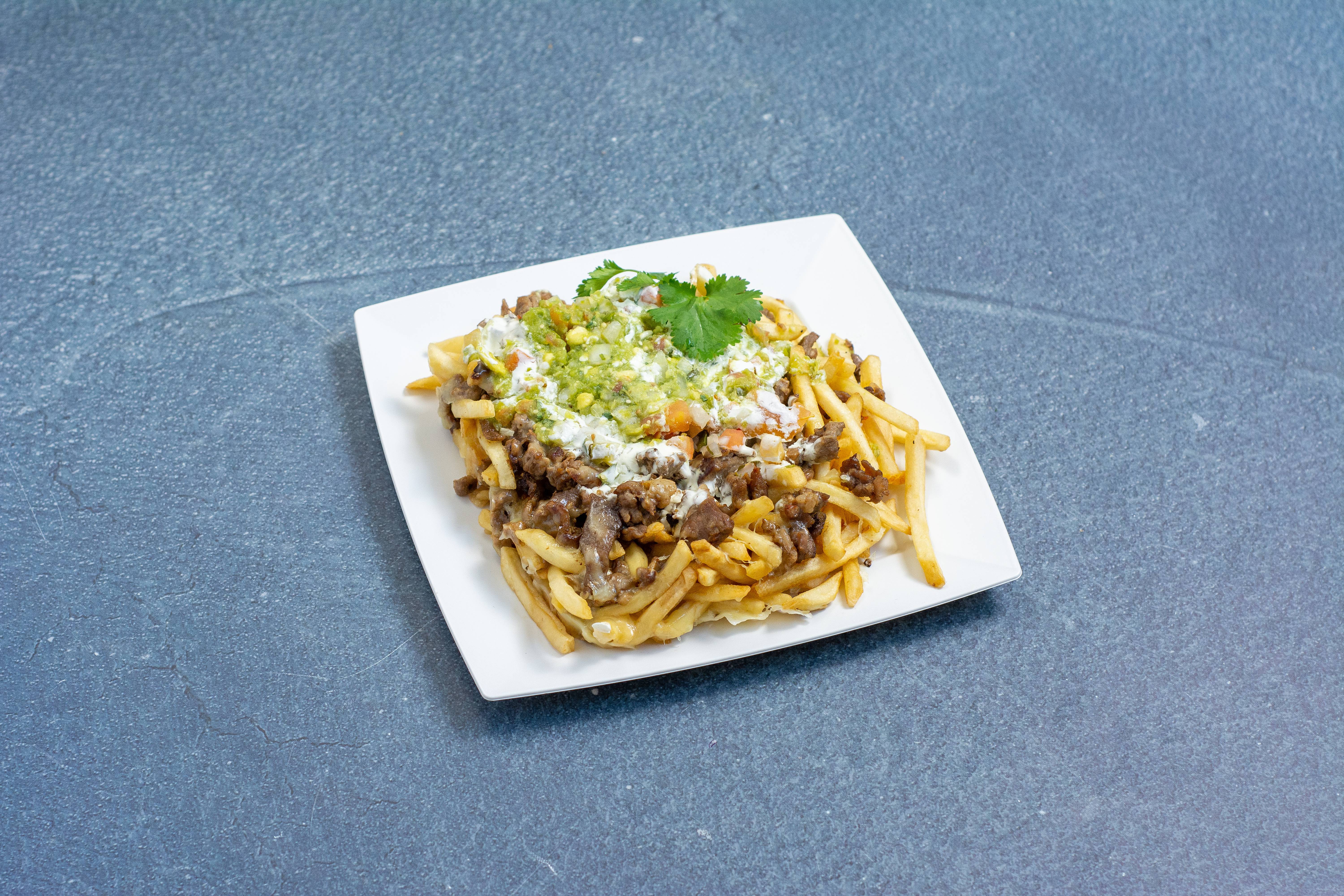 Order Asada Fries food online from Tres Potrillos store, Sunnyvale on bringmethat.com