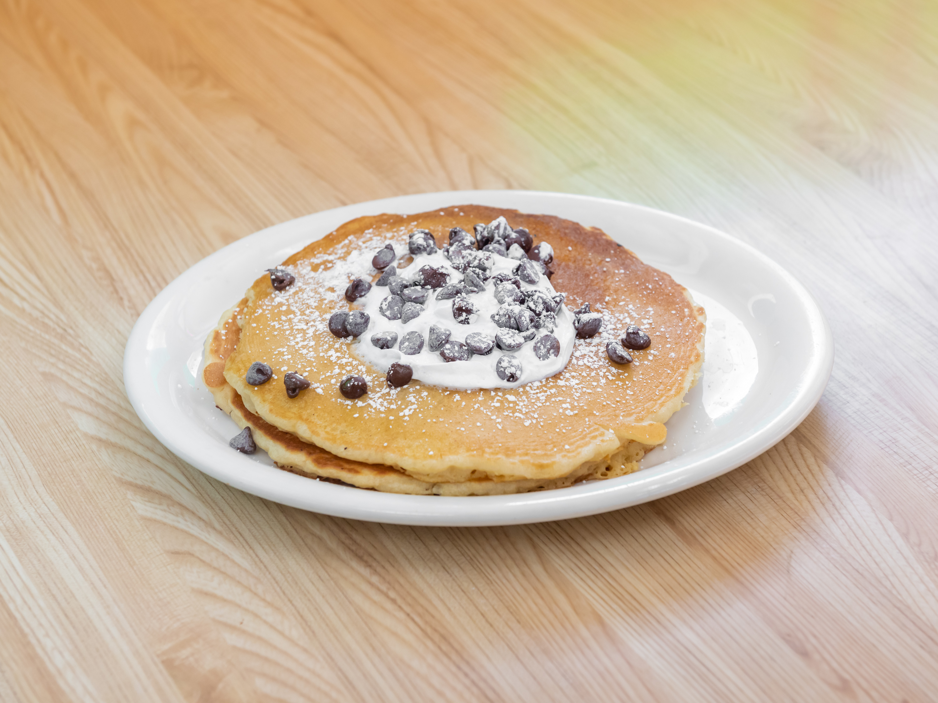 Order Chocolate Chip Pancakes food online from Boulevard Cafe store, Palmdale on bringmethat.com