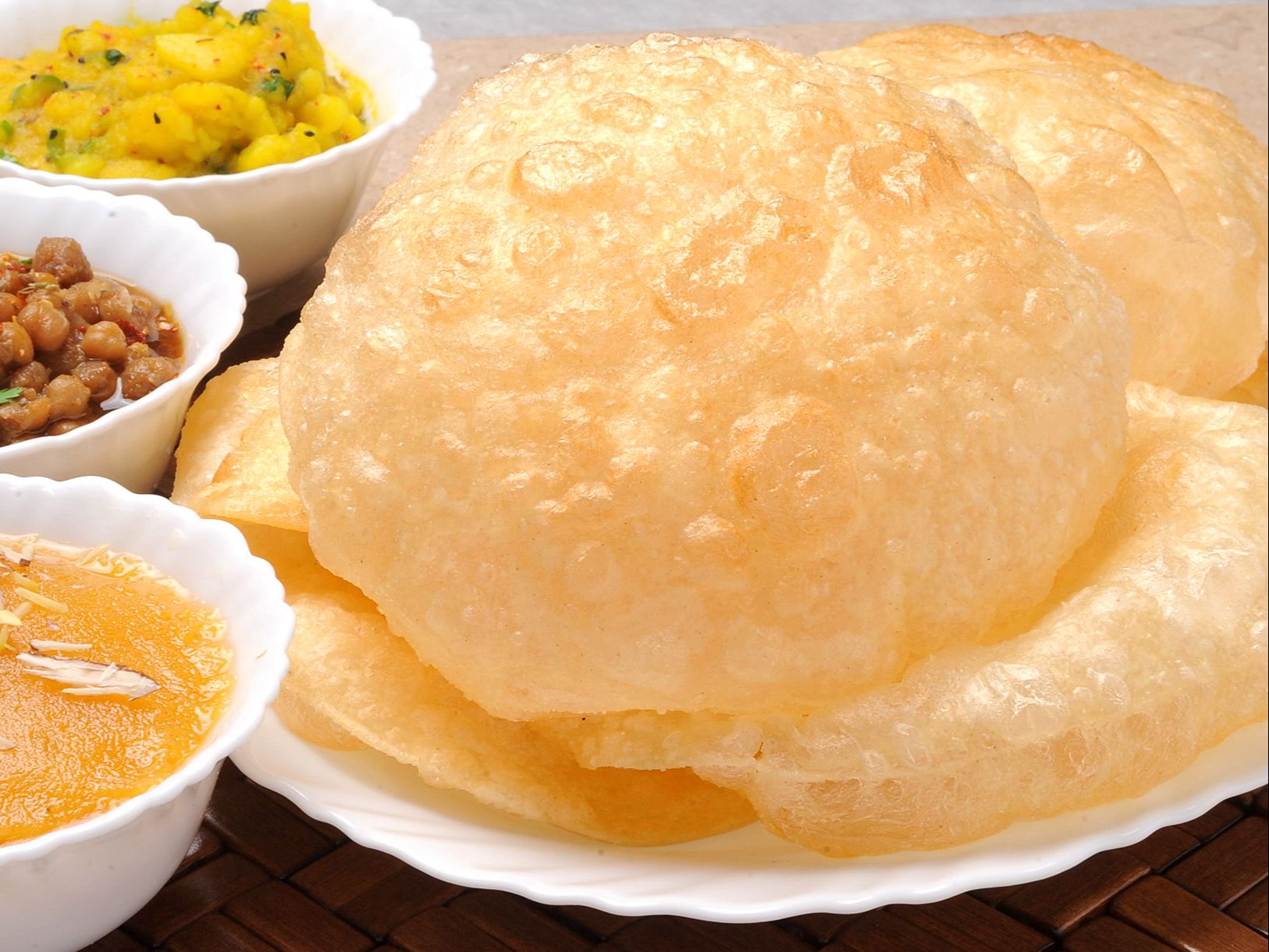 Order Halwa Puri (2 Puri) With Chana food online from Kabab House store, Atlantic City on bringmethat.com