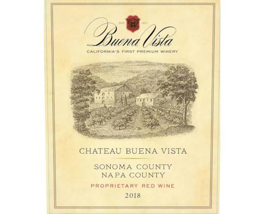 Order Buena Vista Winery, Château Buena Vista Proprietary Red Blend (2018) · 750 mL food online from House Of Wine store, New Rochelle on bringmethat.com