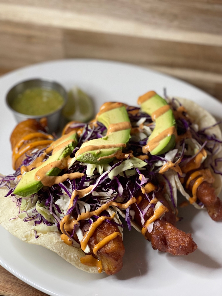 Order Baja Fish Tacos food online from Urban American Kitchen store, Houston on bringmethat.com