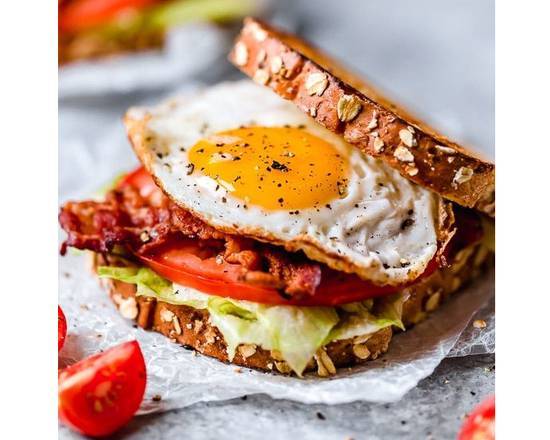 Order BLT with Fried Egg food online from Eggs & Sushi store, Springfield on bringmethat.com