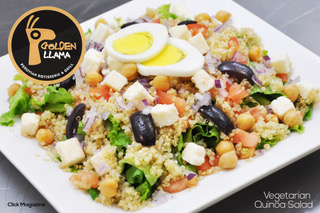 Order 28. Vegetarian Quinoa Salad food online from Golden Llama store, Greenville on bringmethat.com
