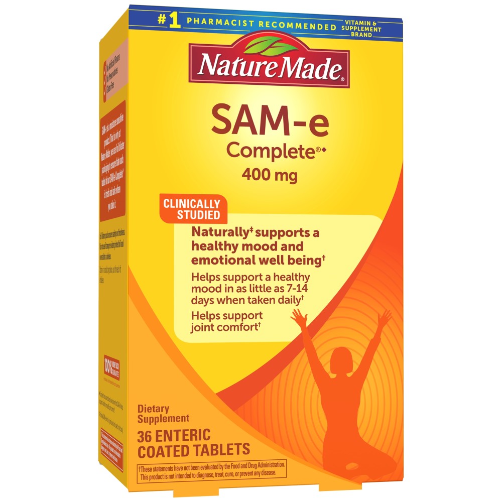 Order Nature Made SAM-e Complete Enteric Coated Tablets, 400mg - 36 ct food online from Bartell store, Edmonds on bringmethat.com