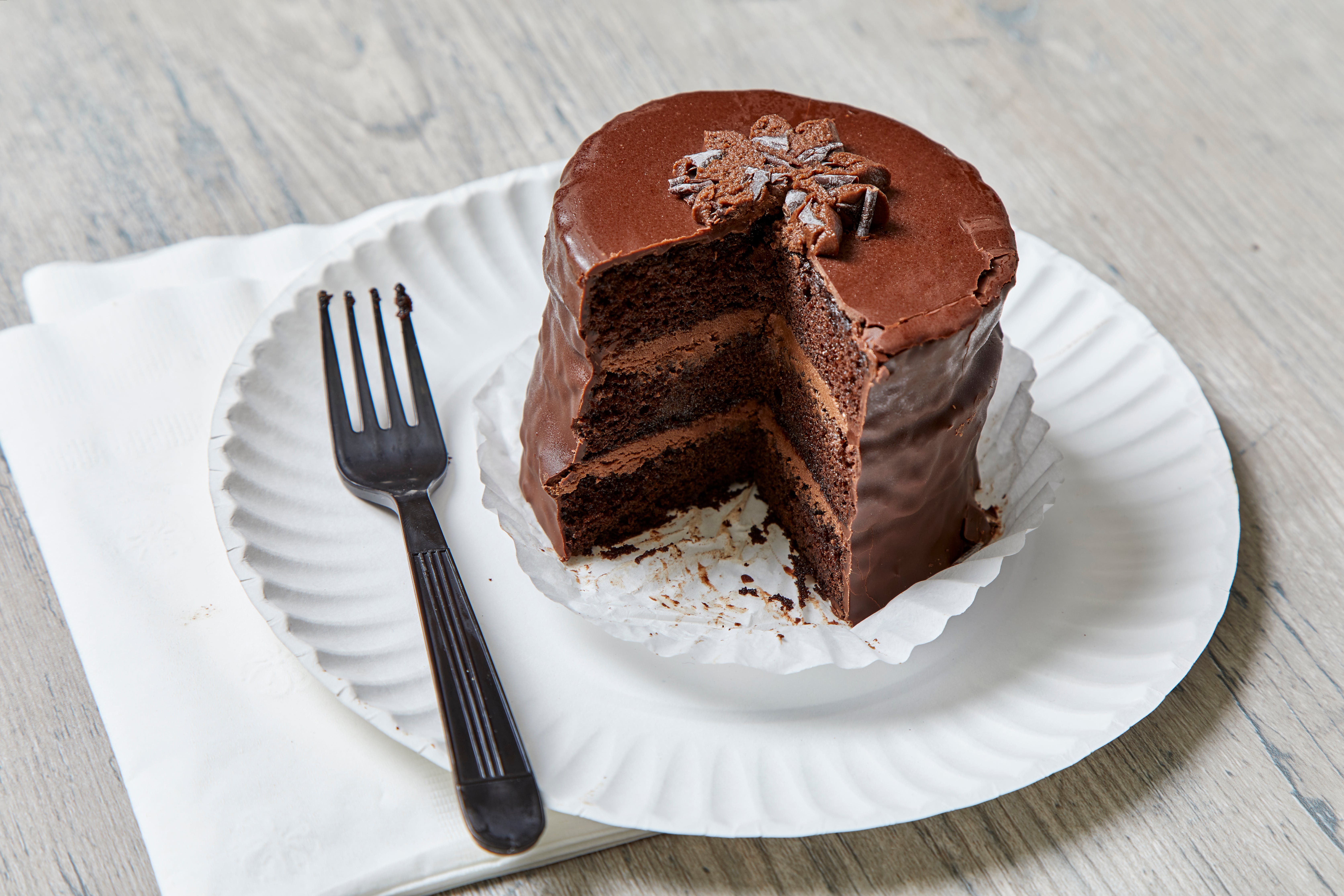 Order Chocolate Cake - Dessert food online from Papa Ray's Pizza & Wings store, Indianapolis on bringmethat.com