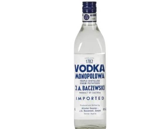 Order Monopolowa, 1L vodka (40.0% ABV) food online from Cold Spring Liquor store, Liberty Hill on bringmethat.com