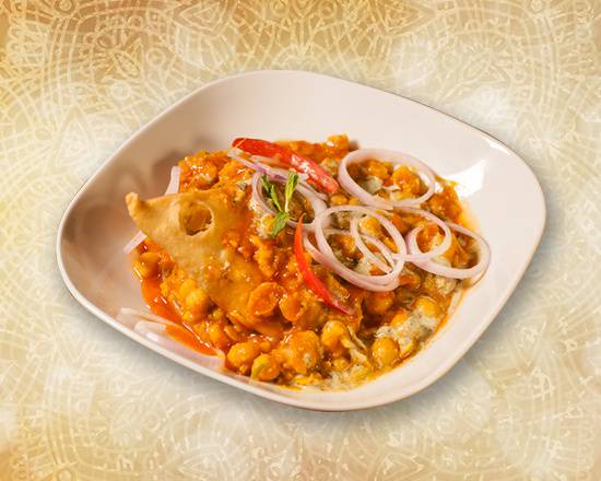 Order Melting Samosa Chaat food online from Biryani Factory store, Herndon on bringmethat.com