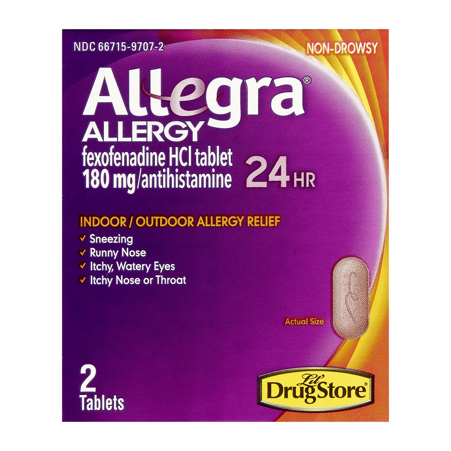 Order Allegra Allergy 24 Hour 2ct food online from Sheetz store, Coraopolis on bringmethat.com