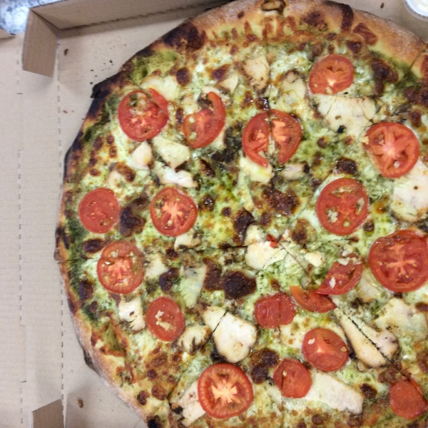 Order Pesto Chicken Pizza food online from Old Sicily Pizza store, North Hollywood on bringmethat.com