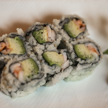 Order Shrimp and Avocado Roll food online from The Little Kitchen of Westport store, Westport on bringmethat.com
