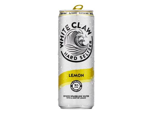 Order White Claw Hard Seltzer Lemon - 12oz Can food online from Jacob's Liquor store, Sachse on bringmethat.com
