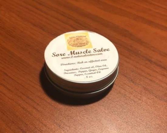 Order 2 Natural Sisters Sore Muscle Salve (0.8oz) food online from Trio Pharmacy store, Columbus on bringmethat.com