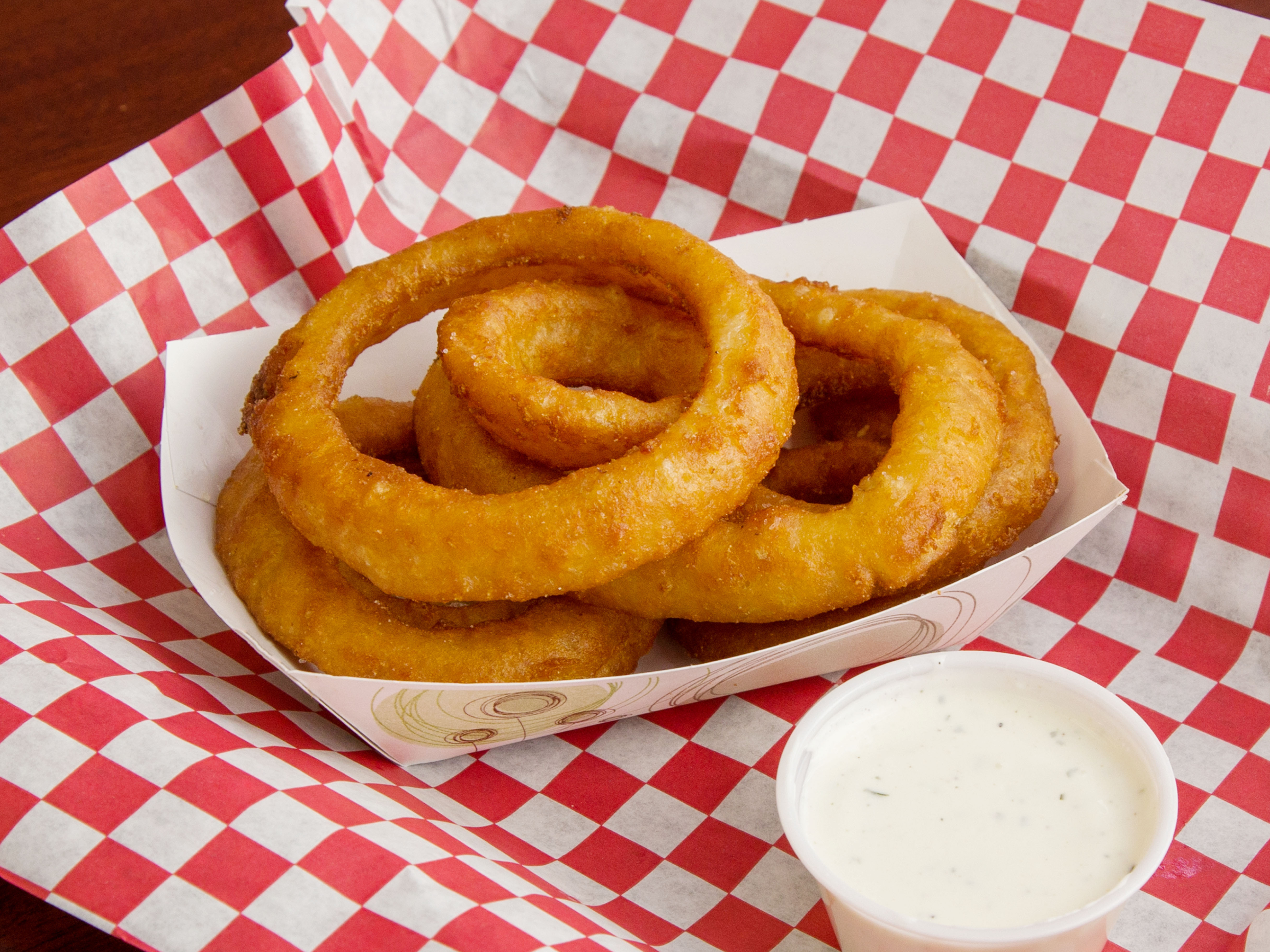 Order Beer Battered Onion Rings food online from Detroit Coney Grill store, Phoenix on bringmethat.com