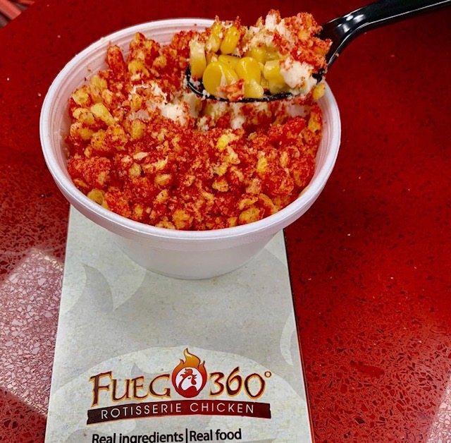 Order Large Fuego Elote food online from Fuego 360 store, Corona on bringmethat.com