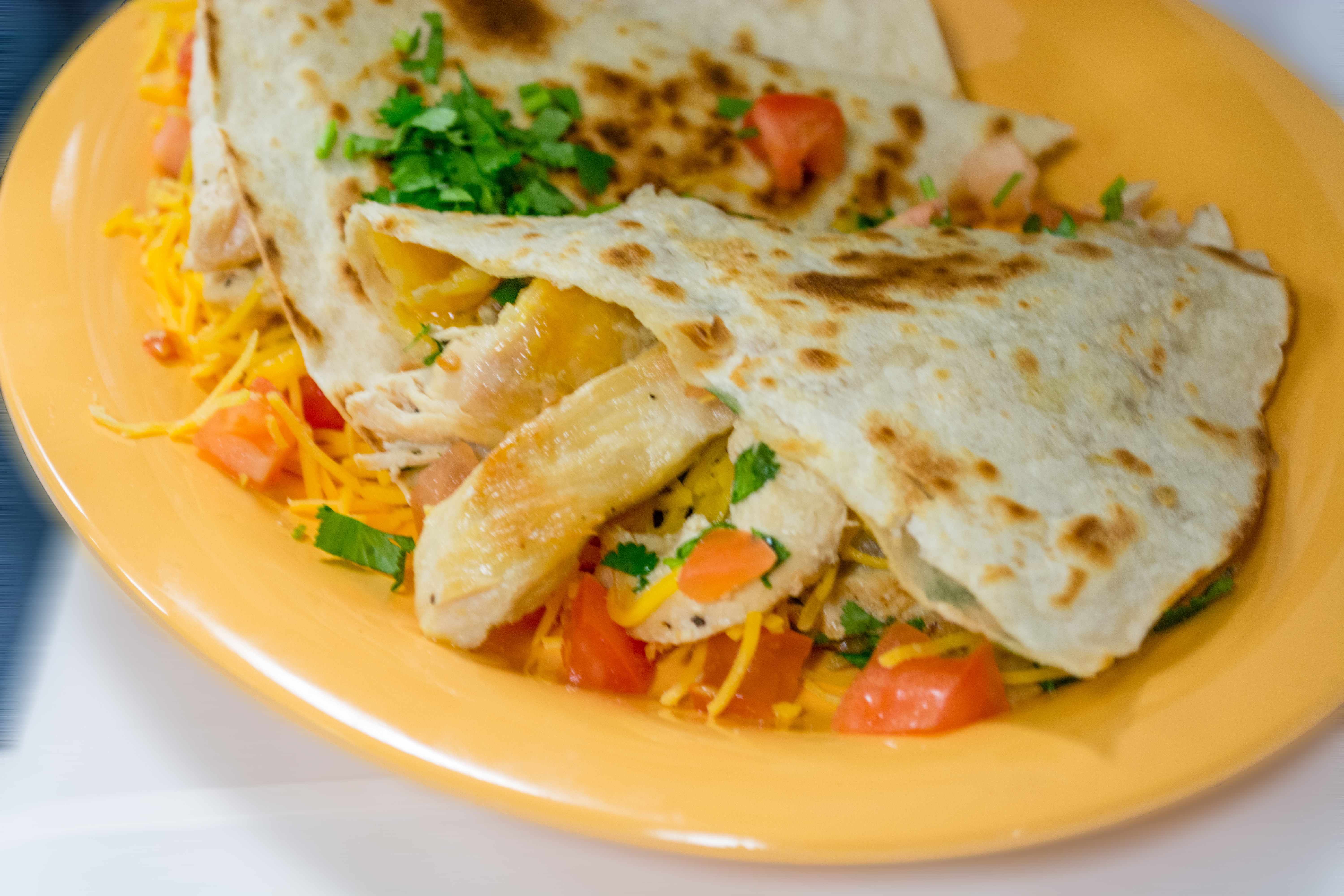 Order Grilled Chicken Quesadilla food online from Habaneros store, Mansfield on bringmethat.com