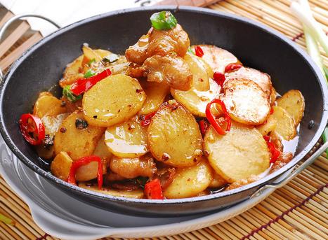 Order Potato Slices Cooked in Dry Pot food online from Spice Workshop store, Centereach on bringmethat.com