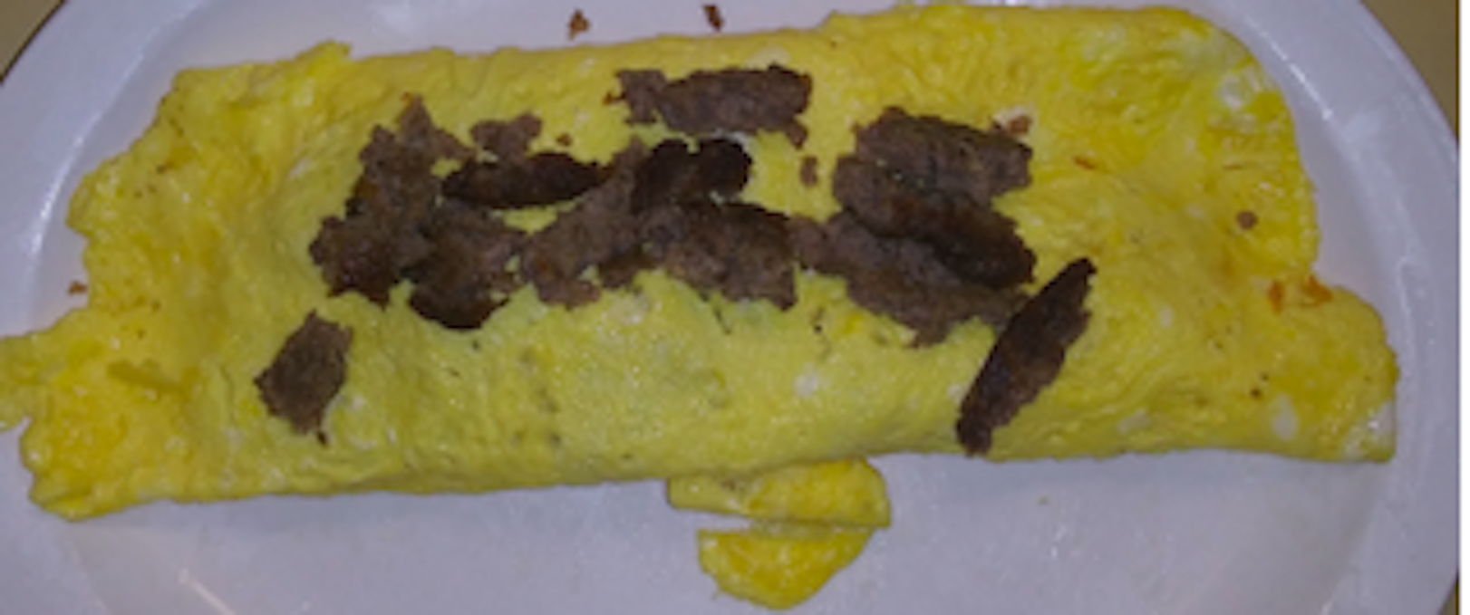 Order Sausage Omelette food online from Amber Restaurant store, Knoxville on bringmethat.com