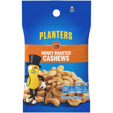 Order Planters Honey Roasted Cashew Big Bag 3oz food online from Speedway store, Centerville on bringmethat.com