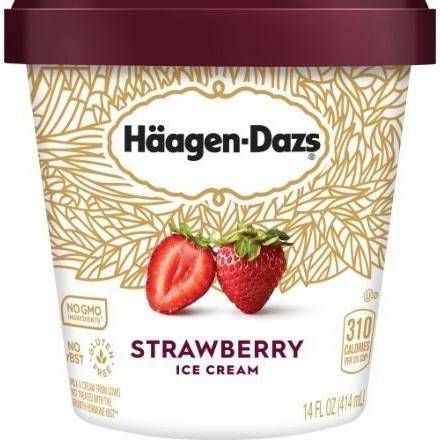 Order Haagen Dazs Strawberry Ice Cream (14 oz) food online from 7-Eleven By Reef store, Marietta on bringmethat.com
