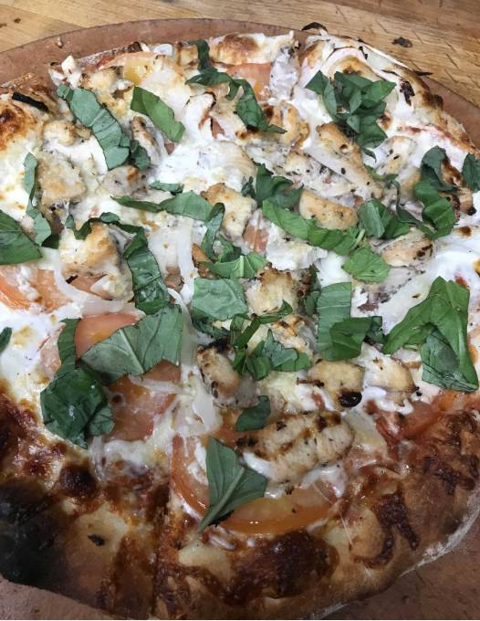 Order Chicken Margherita Pizza food online from Giannis Pizza store, Monterey on bringmethat.com