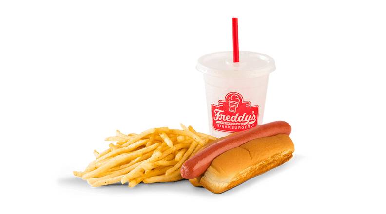 Order Kid's Hot Dog Combo food online from Freddy's Frozen Custard and Steakburgers store, Bakersfield on bringmethat.com