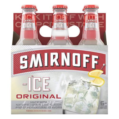 Order Smirnoff · Ice Original Lemon Lime Premium Malt Beverage (6 x 11.2 fl oz) bottles  food online from D & B Liquor store, Olmos Park on bringmethat.com